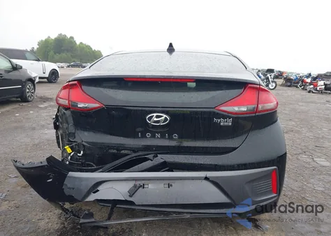 2020 Hyundai Ioniq Hybrid Blue from USA, damaged, VIN KMHC65LC2LU221414